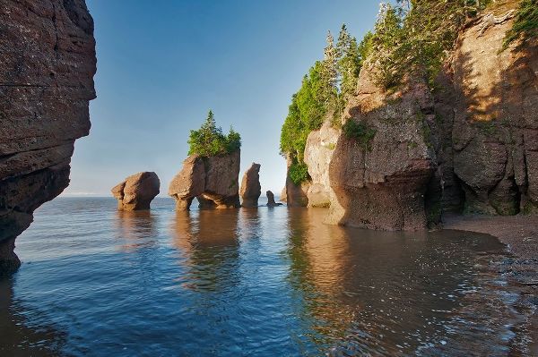 Canada-New Brunswick Cape Hopewell Rocks and ocean scenic
